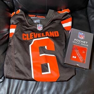 Baker Mayfield Browns Jersey with Pocket Golf Game